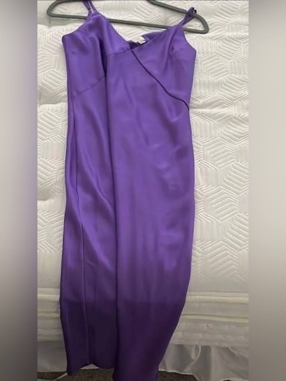 a new day Purple Satin Slip Dress